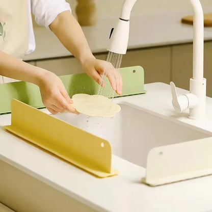 Silicone Sink Splash Guard – Water Dam with Suction Cups