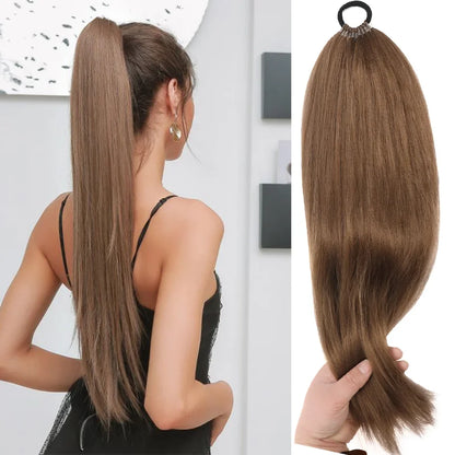 Synthetic Headband Wig Straight Long Hair 18-32 Inch Multiple Colors