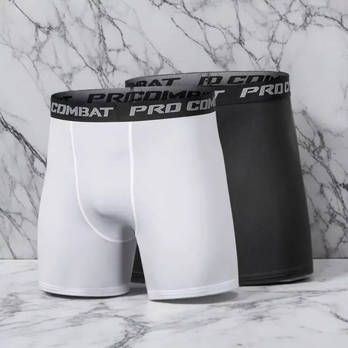 Men's Quick-Dry Compression Athletic Shorts – Moisture-Wicking Boxer Briefs