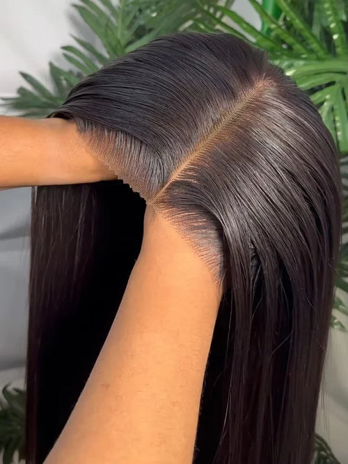 Bone Straight Human Hair Wig – HD Lace Glueless 250% Density