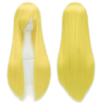 32 Inch Long Straight Synthetic Wig – Cosplay & Party, 36 Colors