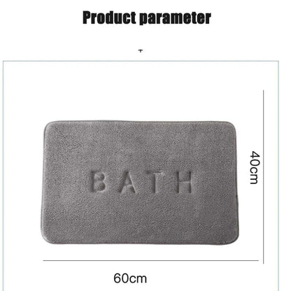 Memory Foam Bath Mat – Anti-Slip Super Absorbent Coral Fleece Floor Rug