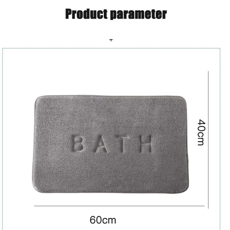 Memory Foam Bath Mat – Non-Slip Super Absorbent Bathroom Rug