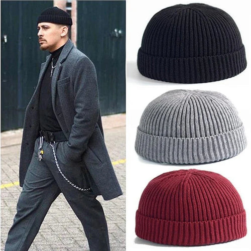 Winter Knit Beanie Hat – Warm Thermal Skull Cap for Men & Women
