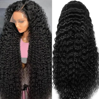 13x6 HD Lace Front Wig Deep Wave Extra Long Human Hair