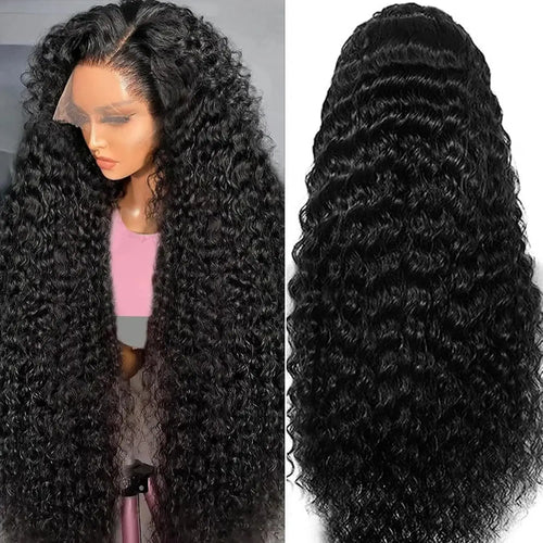 13x6 HD Lace Front Wig Deep Wave Extra Long Human Hair