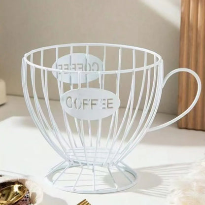 Coffee Pod Holder Wire Basket – Large Capacity Capsule Storage