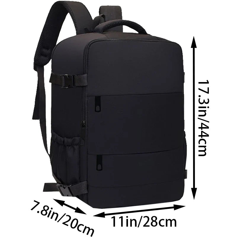 Multi-Pocket Lightweight Backpack with Adjustable Straps