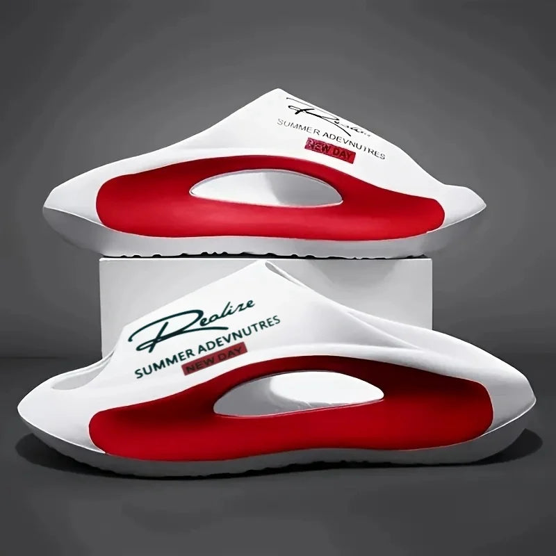 Men's Lightweight EVA Slide Sandals – Graphic Print Summer Slippers