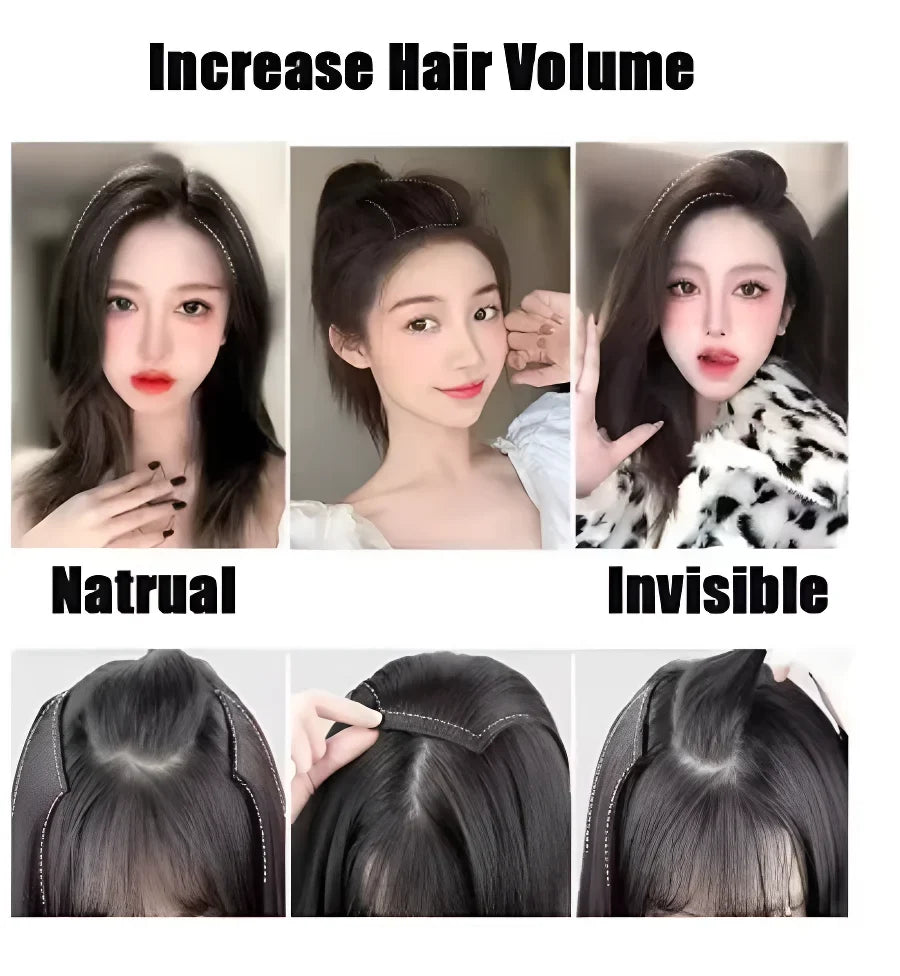 Hair Topper Pad Synthetic Straight Top Cover Hairpiece for Women