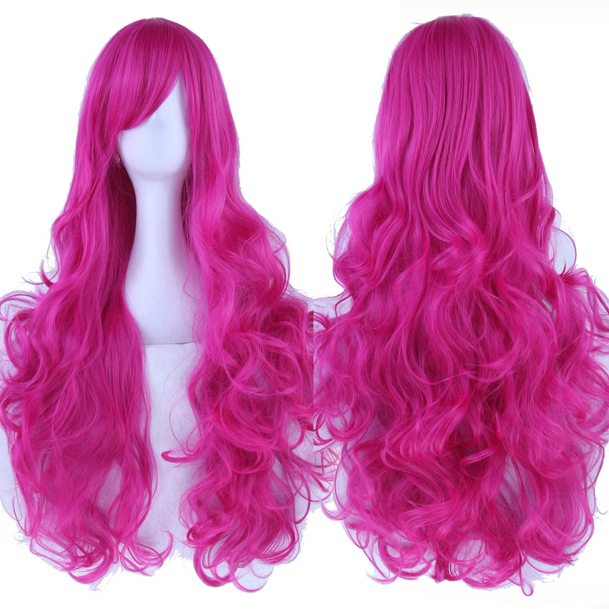 Long Curly Cosplay Wig – Synthetic Party Wig for Women