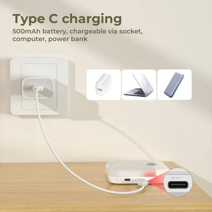 Motion Sensor LED Night Light – USB Rechargeable Square Lamp