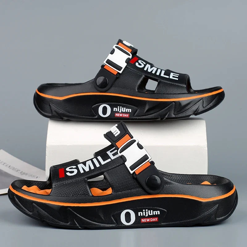 Men's Massage Slides – Soft Cushion Sandals for Indoor & Outdoor