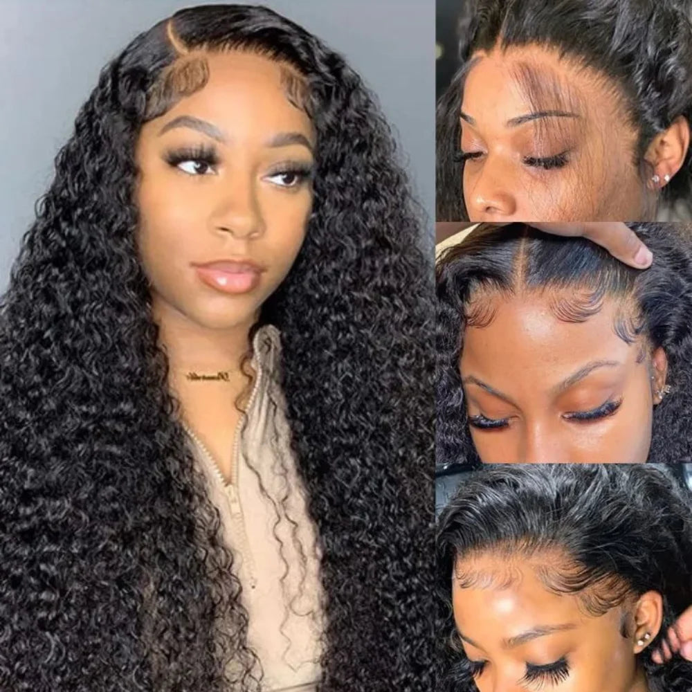 13x6 HD Lace Front Wig Deep Wave Extra Long Human Hair