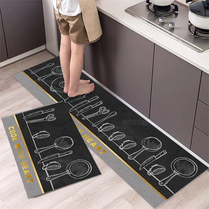 Non-Slip Kitchen Floor Mat – Soft Washable Rug for Kitchen, Bedroom & Hallway