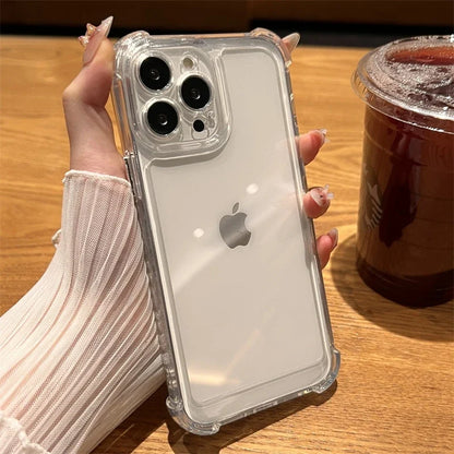 Clear Shockproof iPhone Case – Transparent Bumper Cover for iPhone 7 to 17
