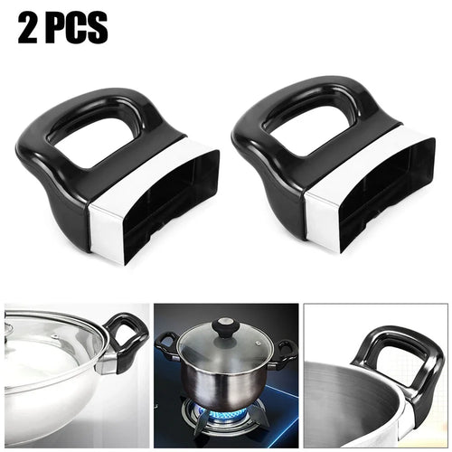 Replacement Pot Side Handles – Set of 2, Black Short Ear Grips