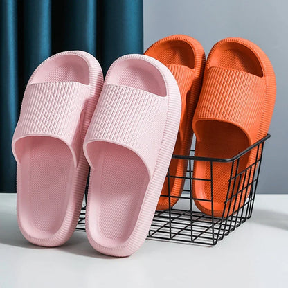 Thick Platform Cloud Slides – EVA Pillow Sole Slippers