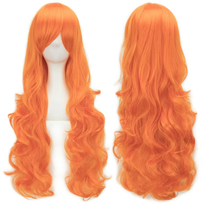 Long Curly Cosplay Wig – Synthetic Party Wig for Women