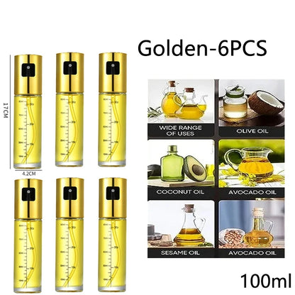 Glass Oil Spray Bottle – 100ml Kitchen Olive Oil Mister for Cooking & BBQ