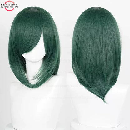 Anime Cosplay Wig - 40cm Medium Straight Wig with Bangs