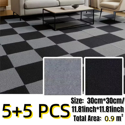 Peel and Stick Carpet Tiles – Self Adhesive Floor Rug Squares