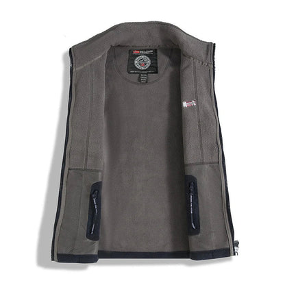 Men's Thick Polar Fleece Jacket – Full-Zip Warm Outdoor Winter Coat