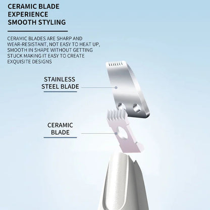 Pet Electric Hair Trimmer with LED Light & Digital Display