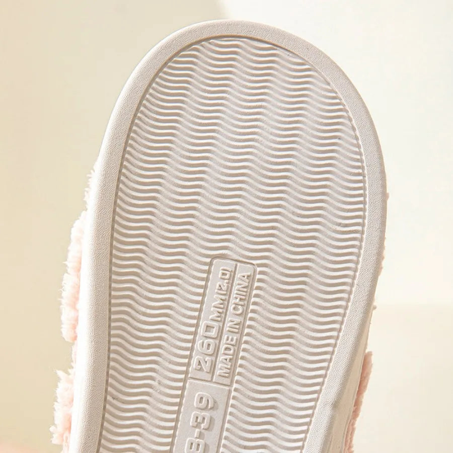 Fluffy Plush Slippers Non-Slip House Shoes for Men and Women
