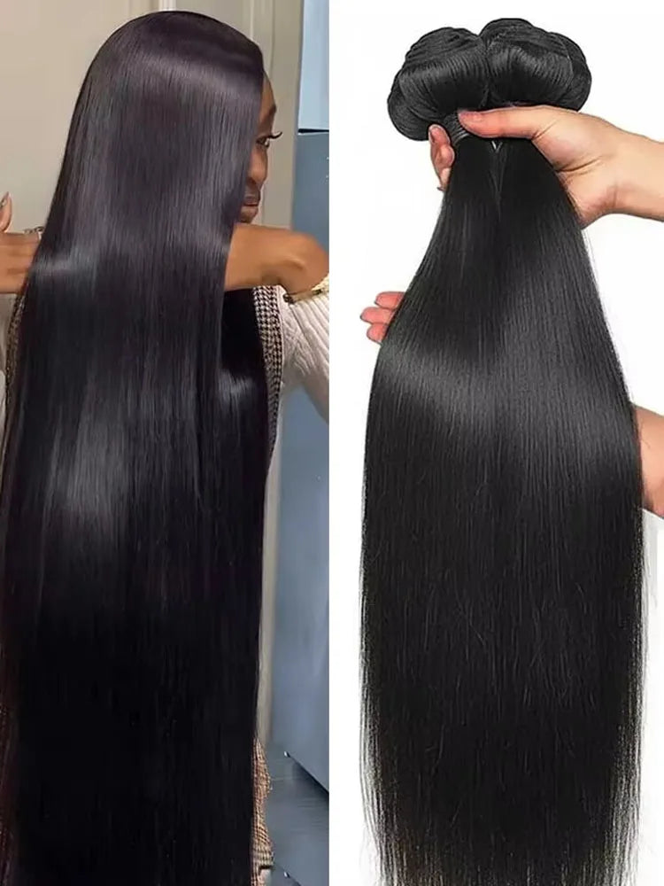 Bone Straight Human Hair Bundles – Brazilian Remy Hair