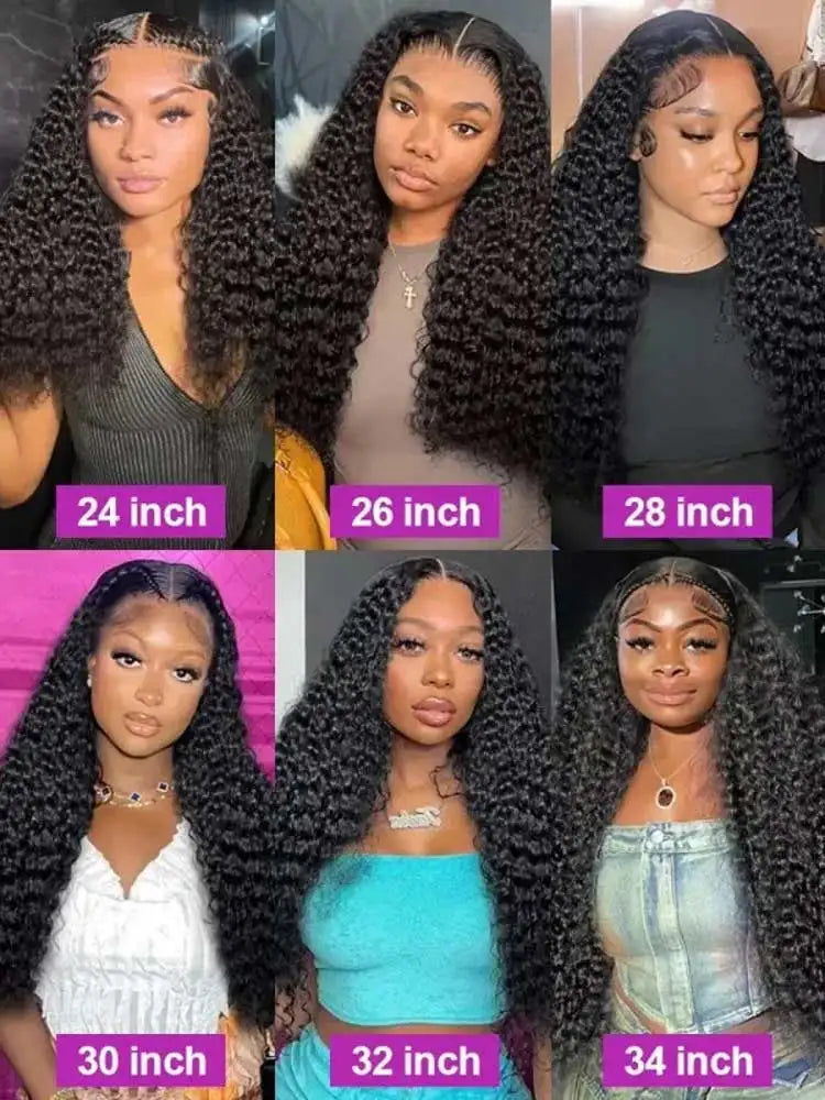 Jerry Curly Lace Front Wig Human Hair – 13x4 & 13x6 HD Transparent Lace