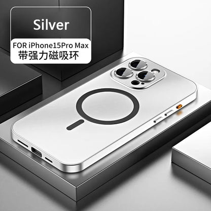 MagSafe iPhone Case – Aluminum Metal Frame with Lens Protection
