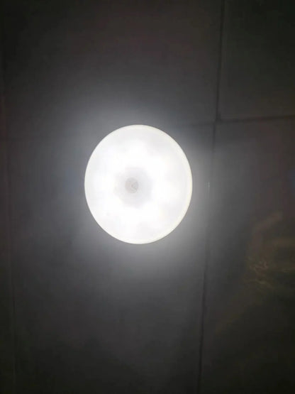 Motion Sensor LED Night Light – USB Rechargeable Wireless Lamp