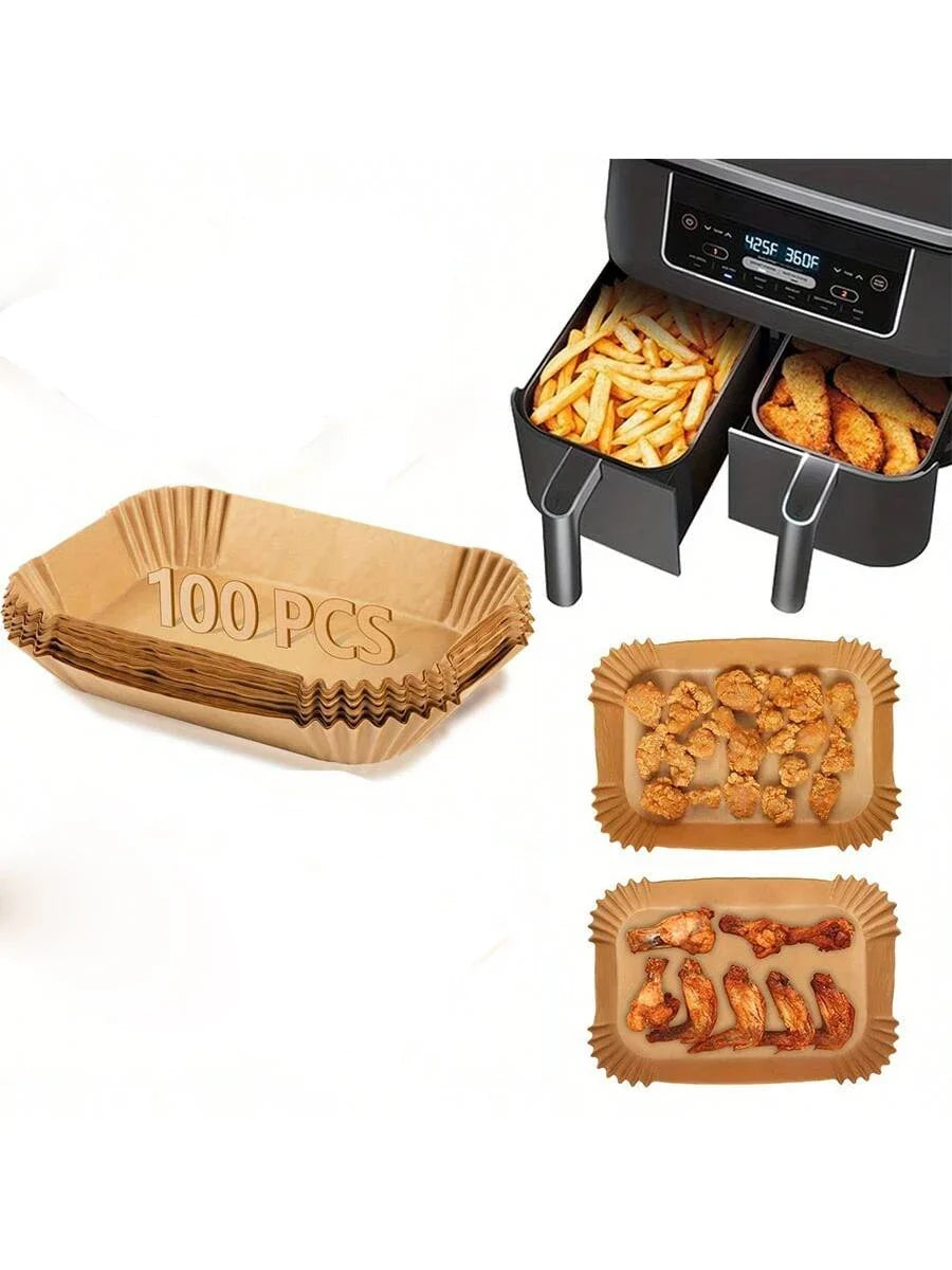 Air Fryer Disposable Paper Liners – Oil-Proof Parchment Sheets