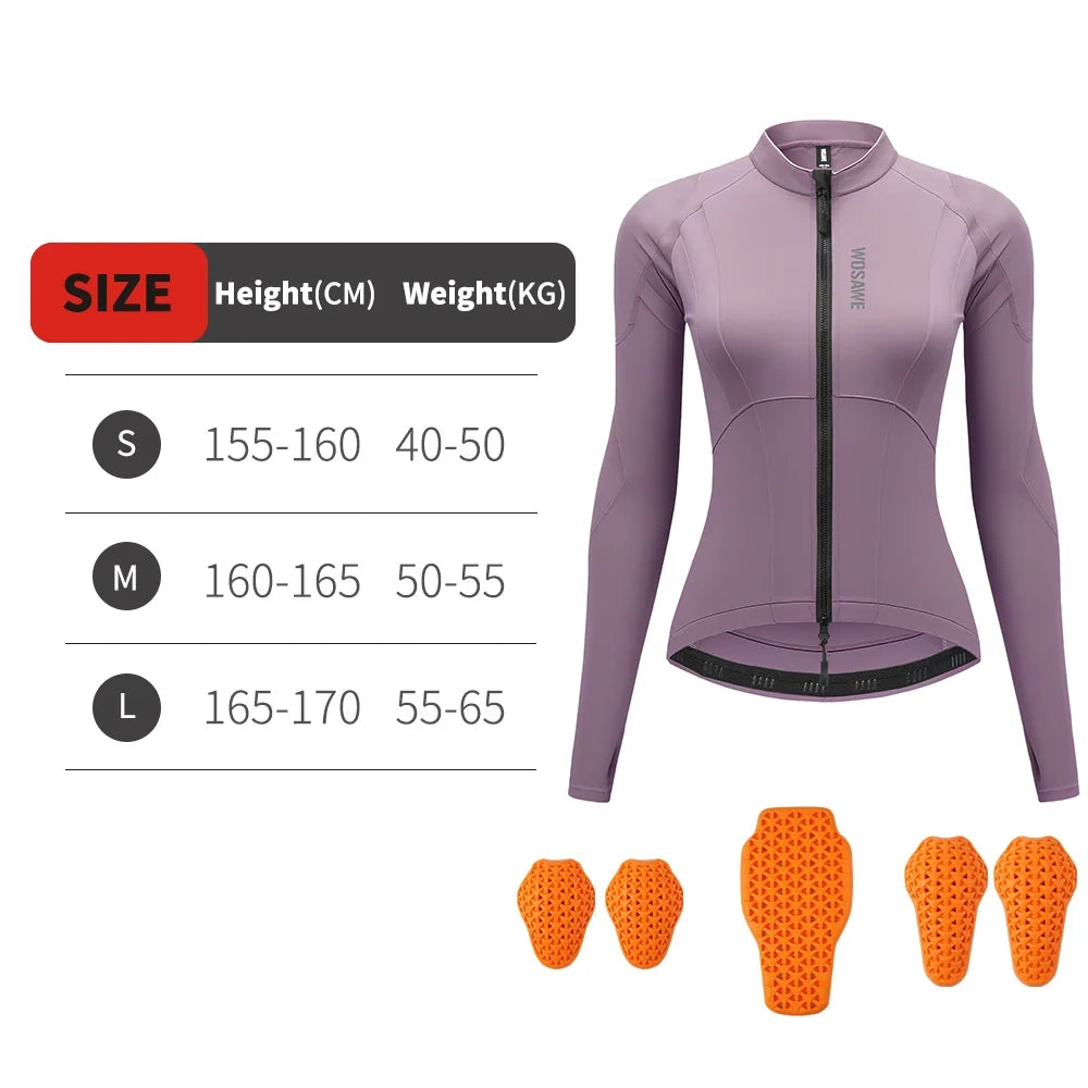 Women's Motorcycle Riding Jacket with CE Armor Pads