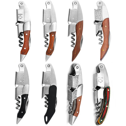 Double Hinged Wine Opener Corkscrew – Bartender Waiter Key