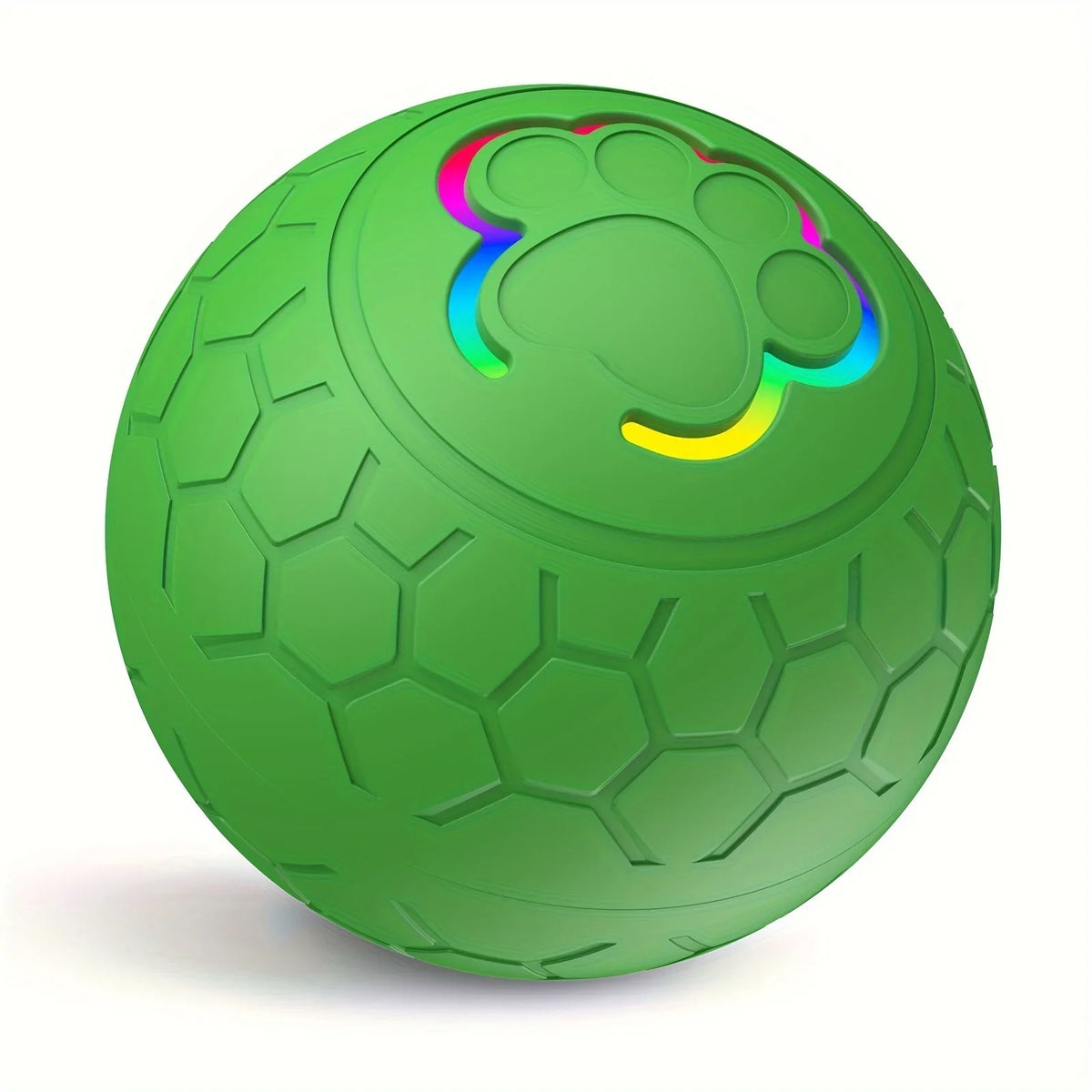 Interactive Smart Pet Toy Ball – Auto Rolling, RGB Lights, USB Rechargeable for Dogs & Cats