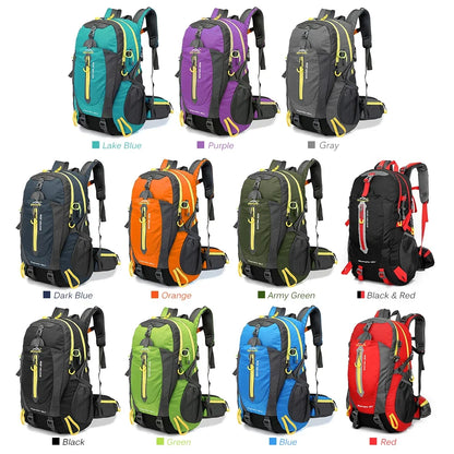 40L Hiking Backpack – Water-Resistant Travel & Camping Bag