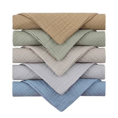 Baby Muslin Washcloths 5-Pack – Soft Gauze Cotton Face Towels