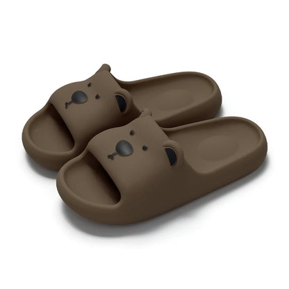 Rabbit Pillow Slippers – Thick Sole Cloud Slides for Women & Men