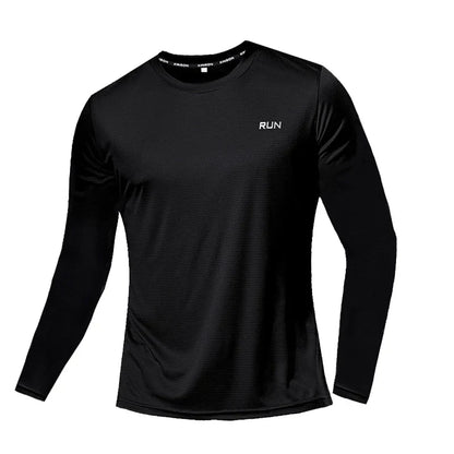 Men's Quick Dry Long Sleeve Gym Shirt – Running & Fitness Top