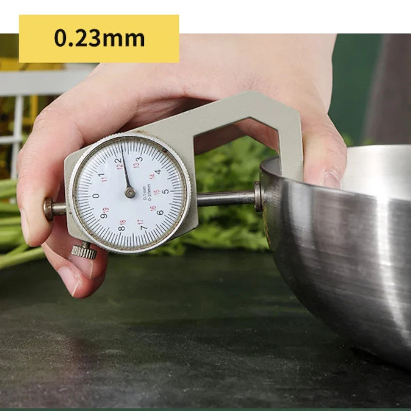 304 Stainless Steel Uncoated Frying Pan – Healthy Cookware for Gas & Induction