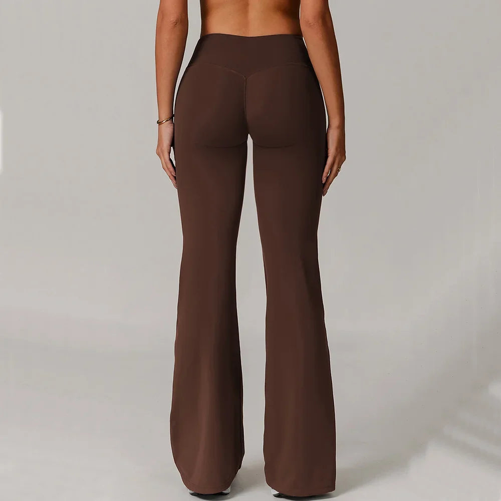 Flare Yoga Pants for Women – High Waist Bell Bottom Leggings