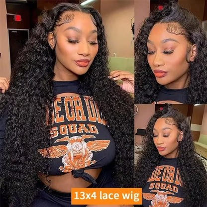 13x6 HD Lace Front Wig Deep Wave Extra Long Human Hair