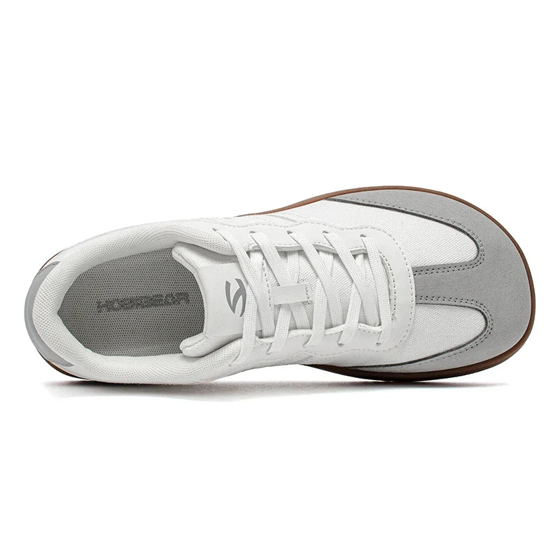 Hobibear Wide Toe Box Sneakers – Minimalist Lace-Up Casual Walking Shoes