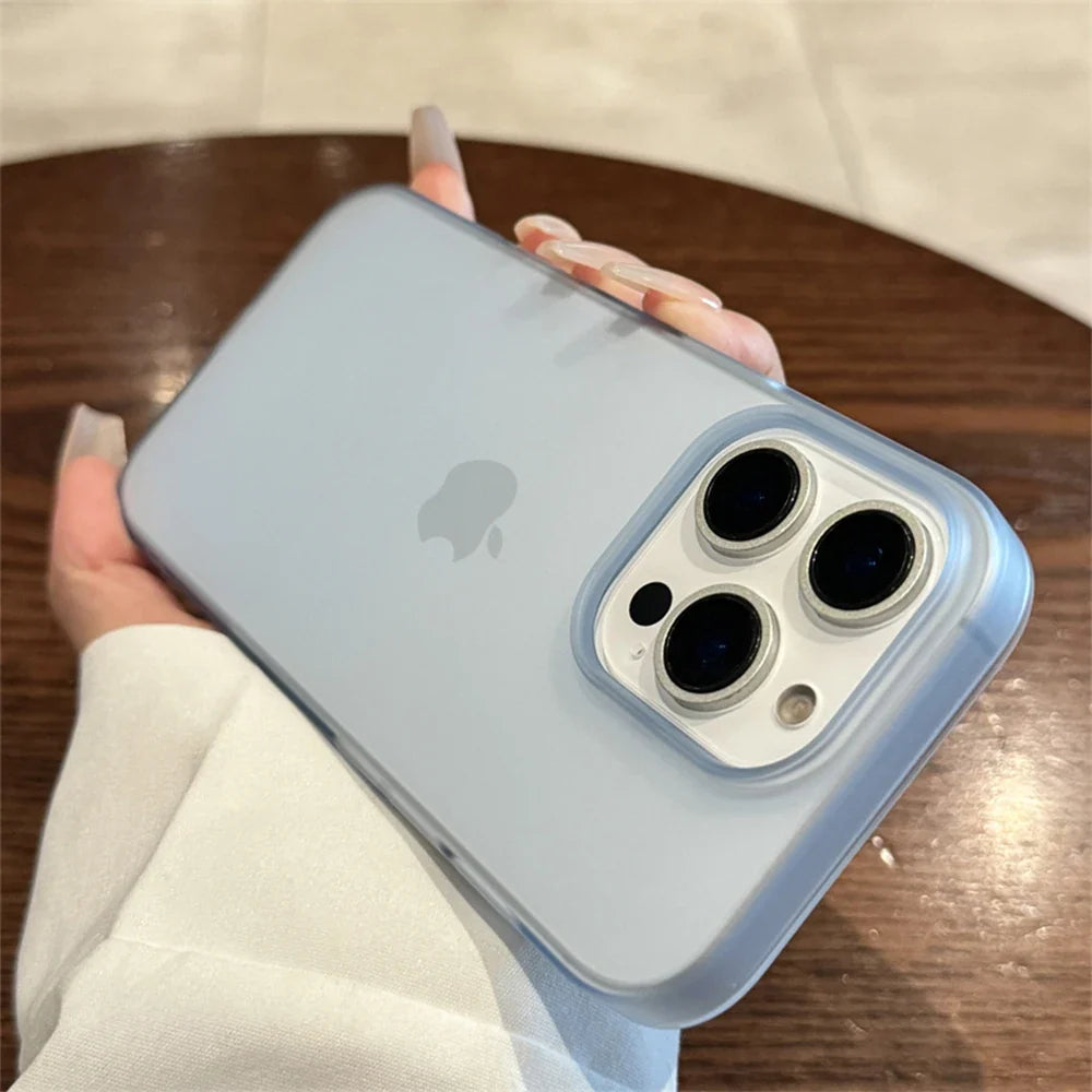 Soft Matte Candy Phone Case for iPhone 16 15 14 13 12 11 Pro Max Plus XR XS