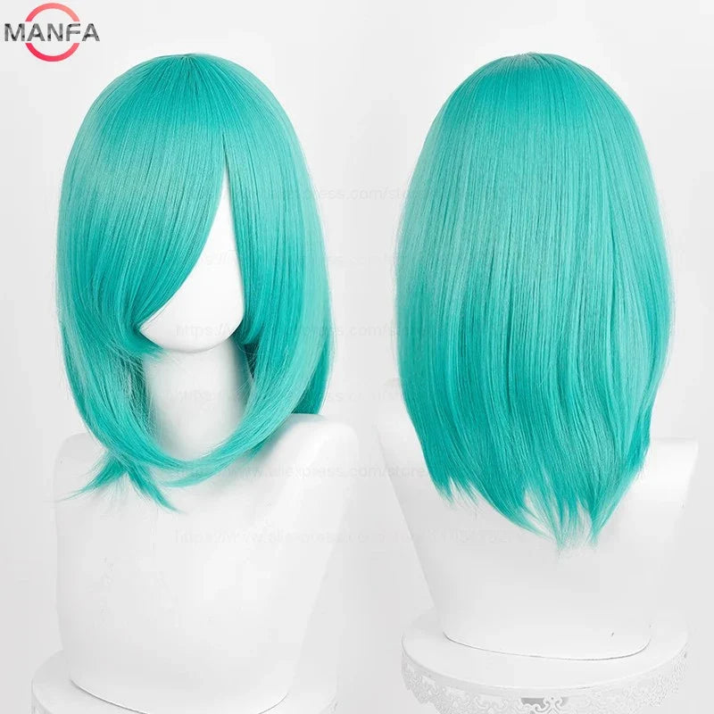 Anime Cosplay Wig - 40cm Medium Straight Wig with Bangs