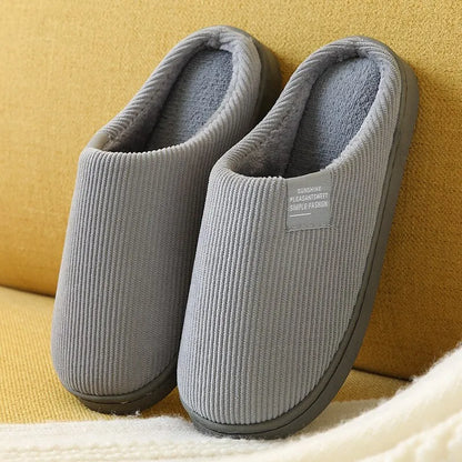 Plush Indoor Slippers – Thick Soft Bottom Anti-Slip Winter House Shoes