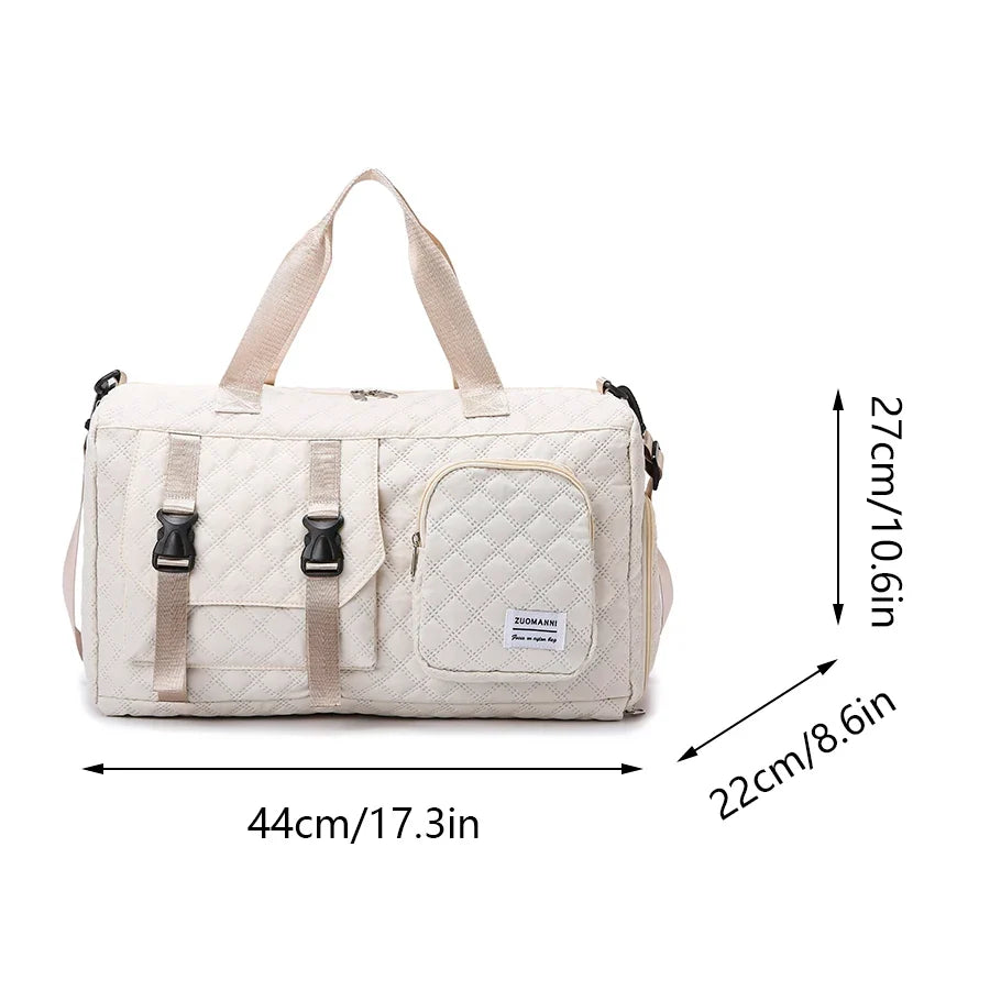 Nylon Travel Duffle Bag Large Gym Sports Overnight Bag