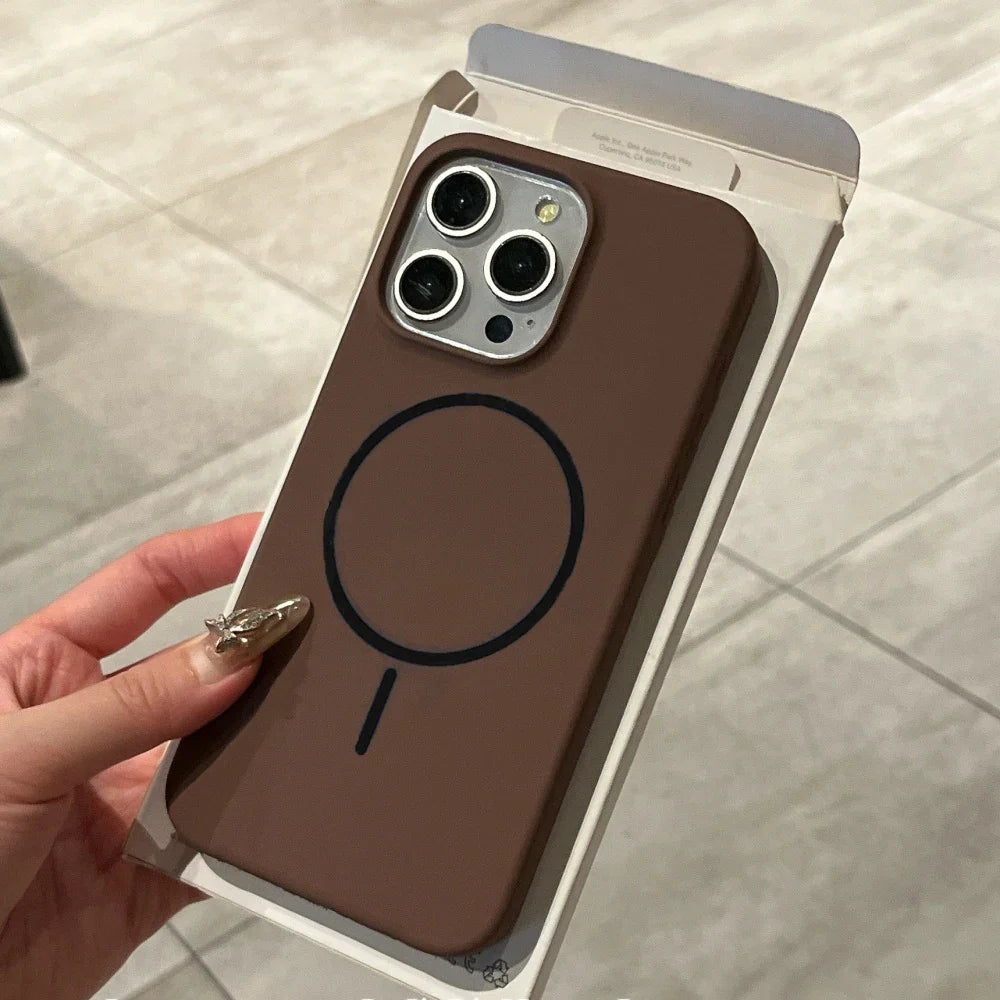 Luxury Liquid Silicone iPhone Case – MagSafe Compatible | iPhone 11–16 Series